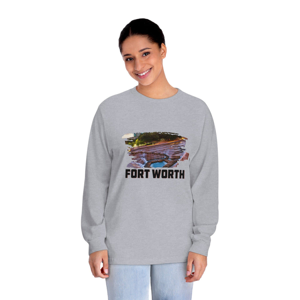 FORT WORTH – Trendy Design, Premium Long Sleeve Tee