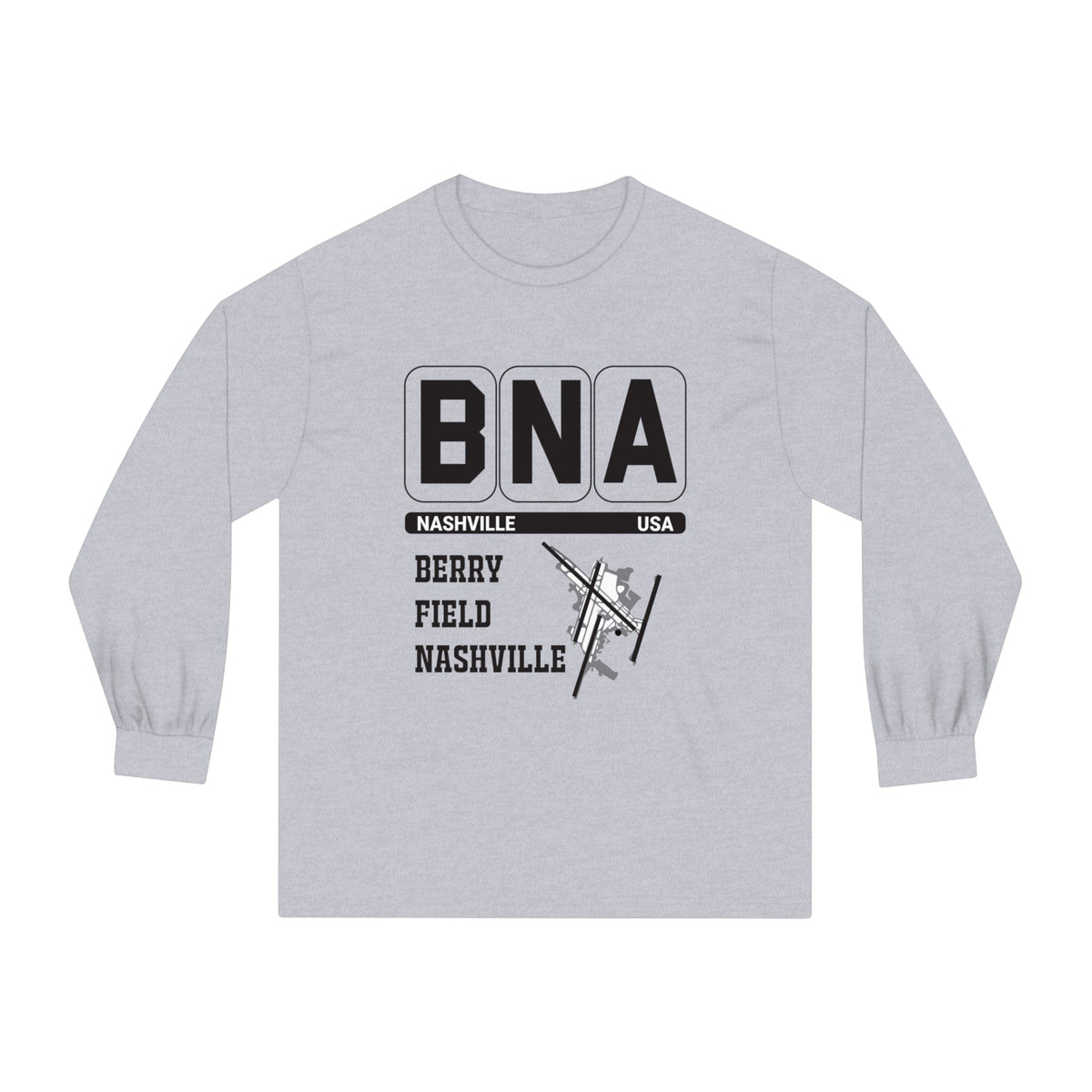 NASHVILLE – Trendy Design, Premium Long Sleeve Tee