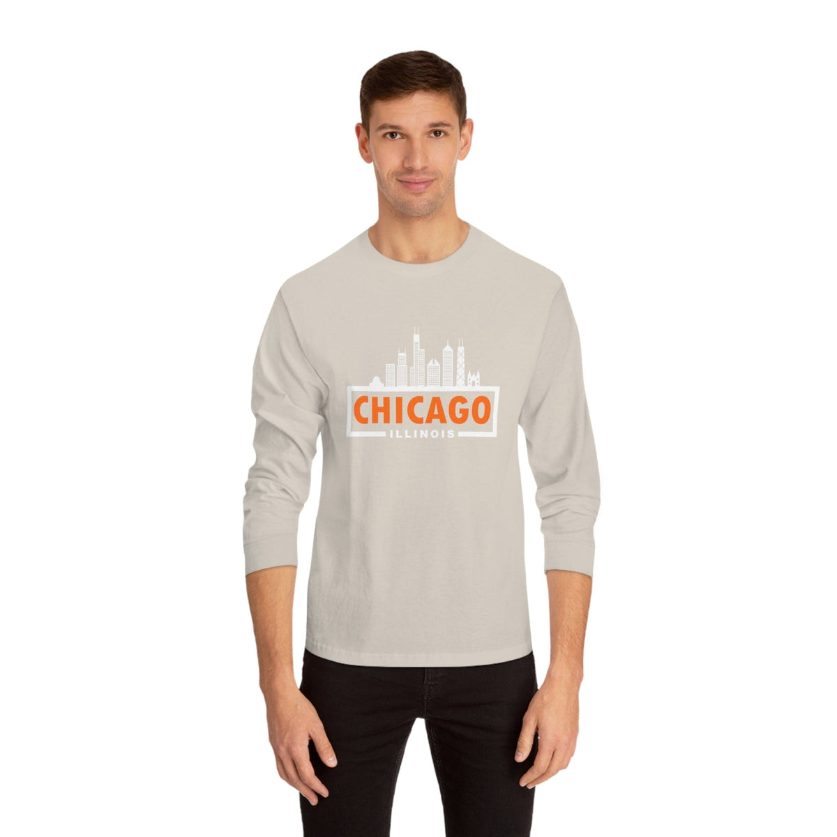 CHICAGO – Trendy Design, Premium Long Sleeve Tee