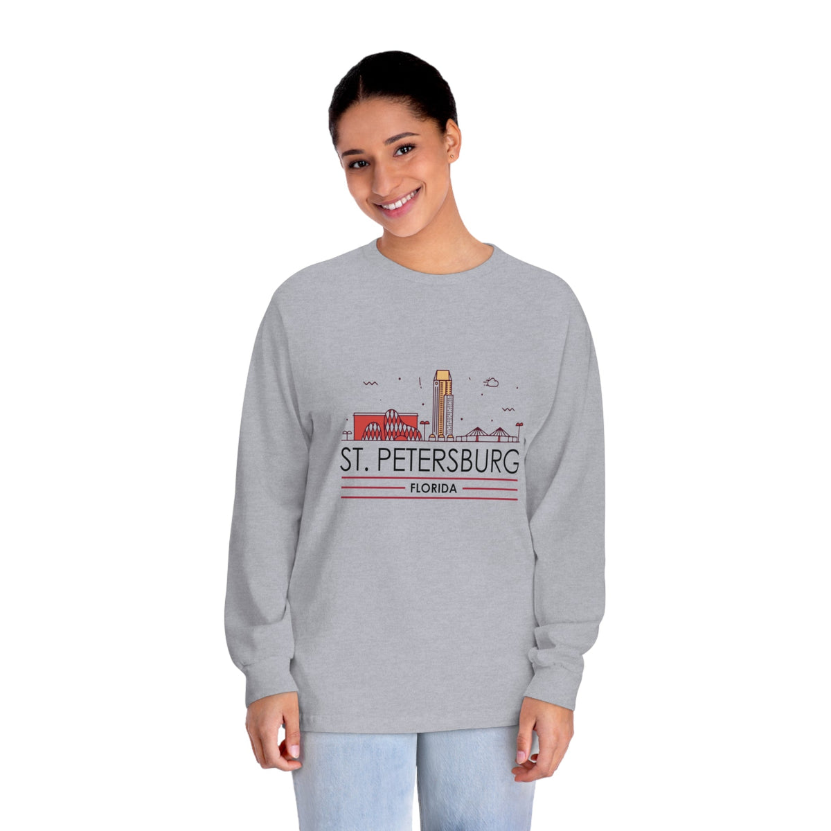 ST. PETERSBURG – Trendy Design, Premium Long Sleeve Tee