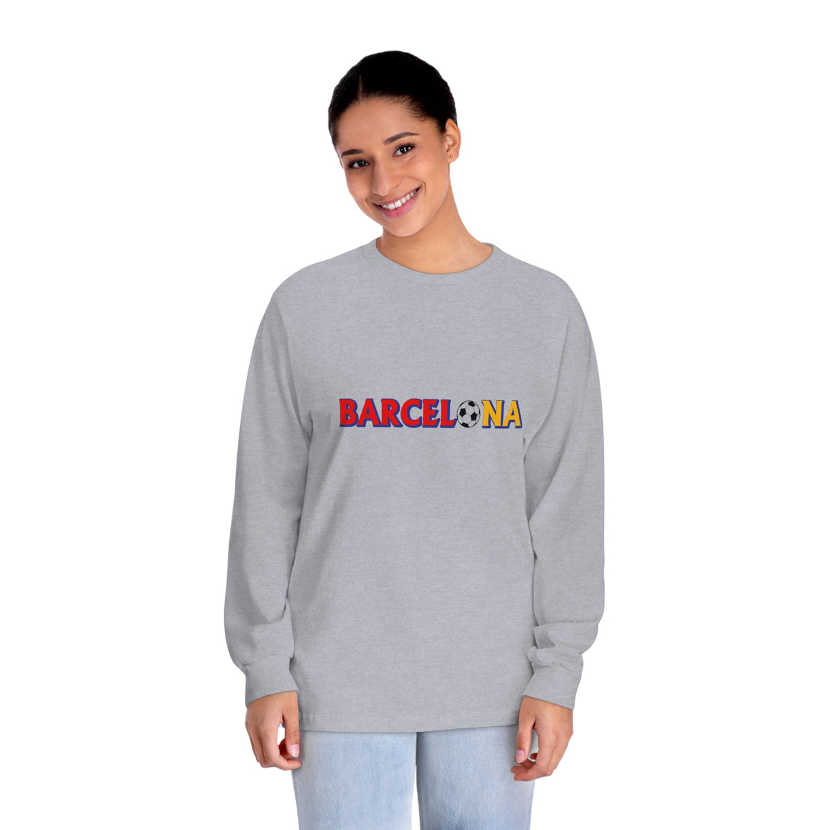 BARCELONA – Trendy Design, Premium Long Sleeve Tee