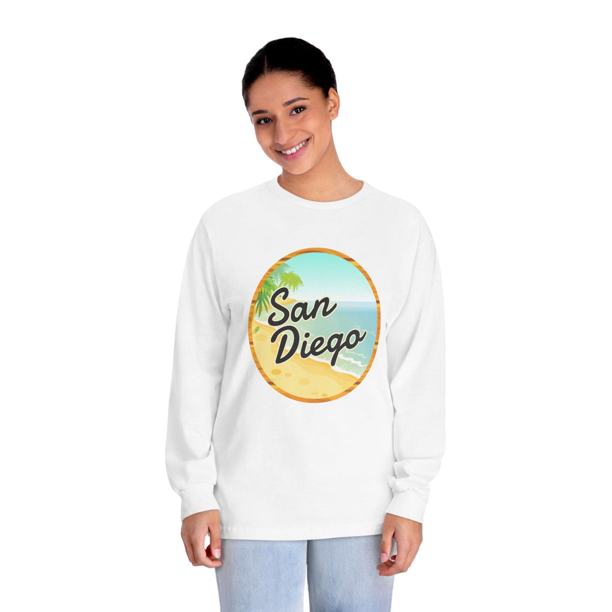 SAN DIEGO – Trendy Design, Premium Long Sleeve Tee