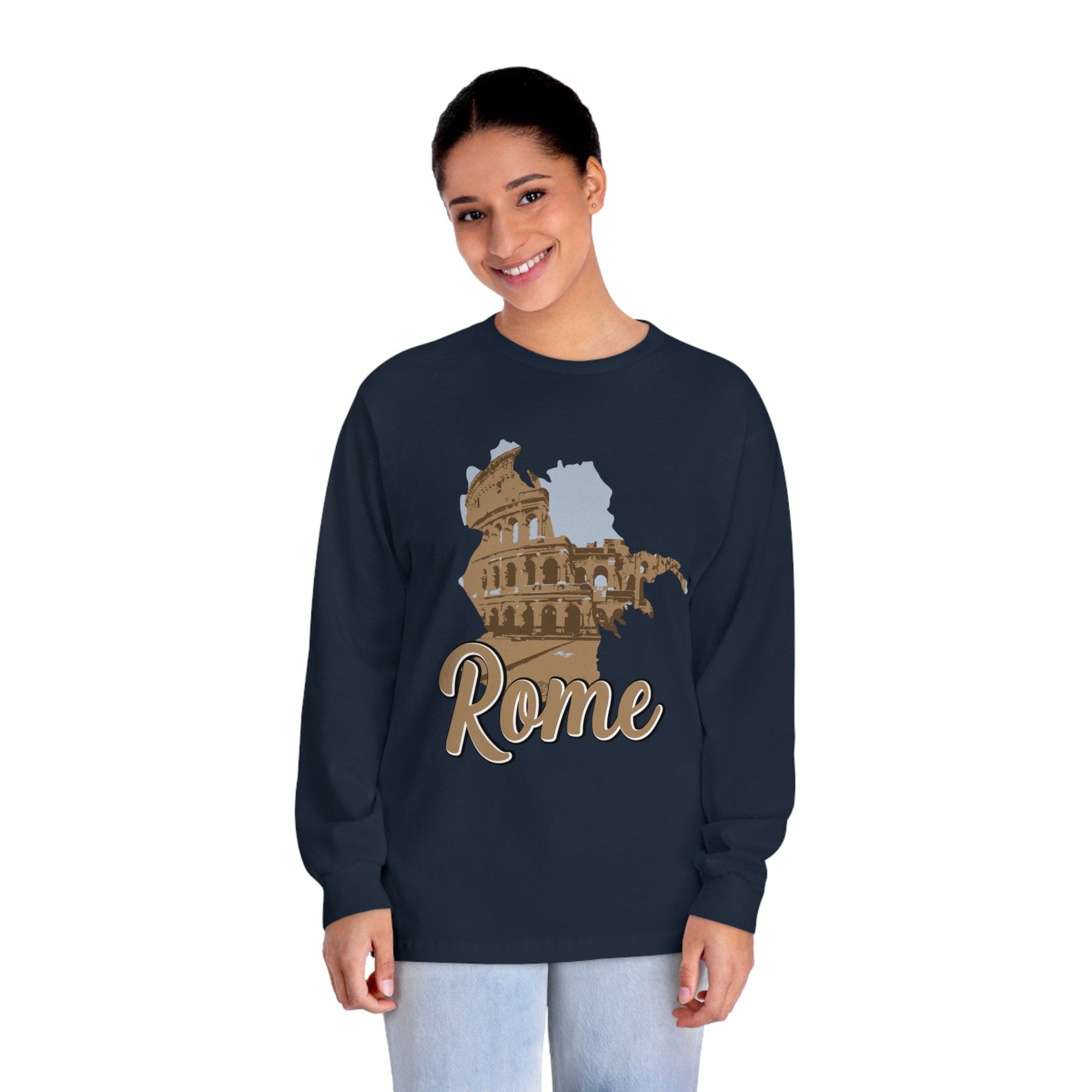 ROME – Trendy Design, Premium Long Sleeve Tee