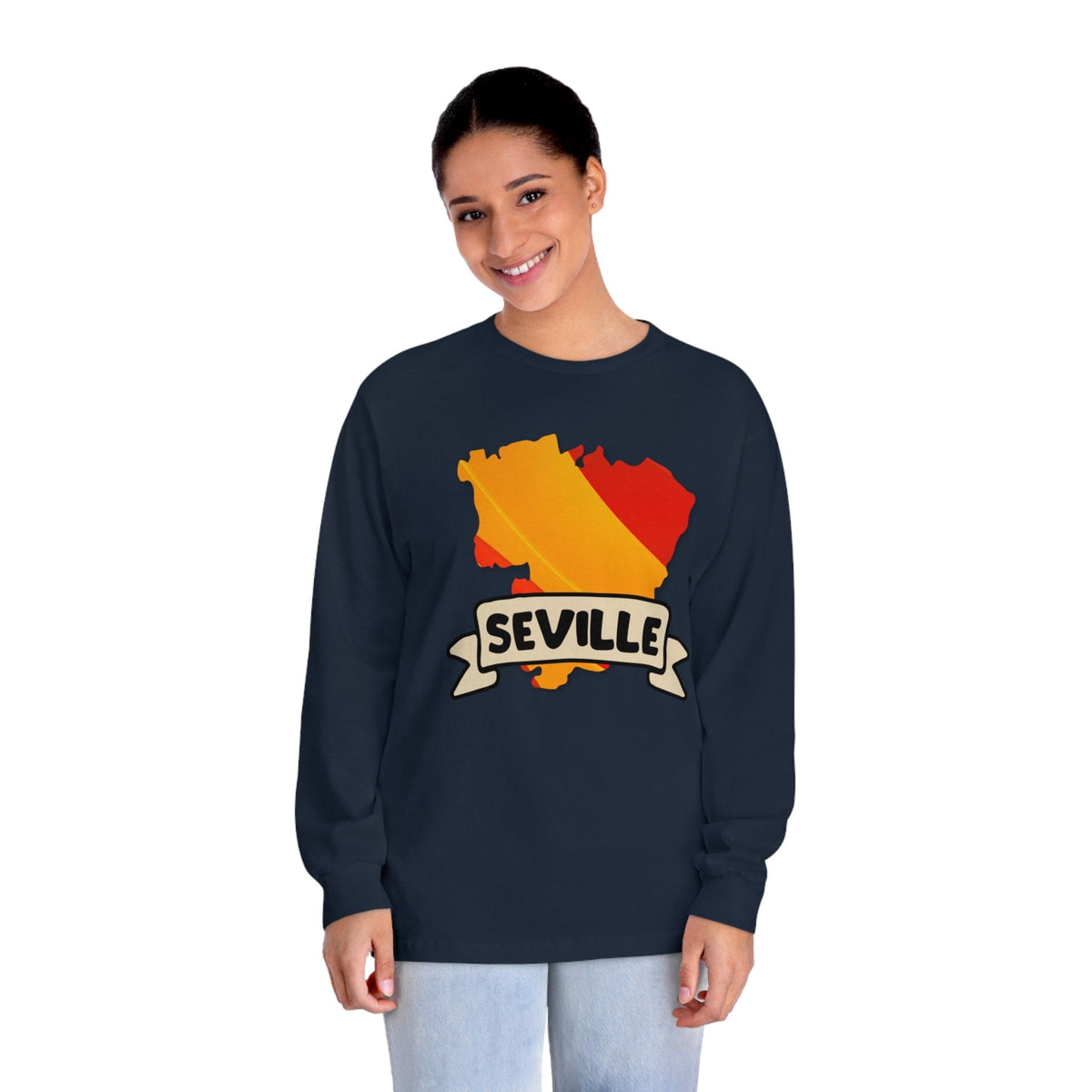 SEVILLE – Trendy Design, Premium Long Sleeve Tee