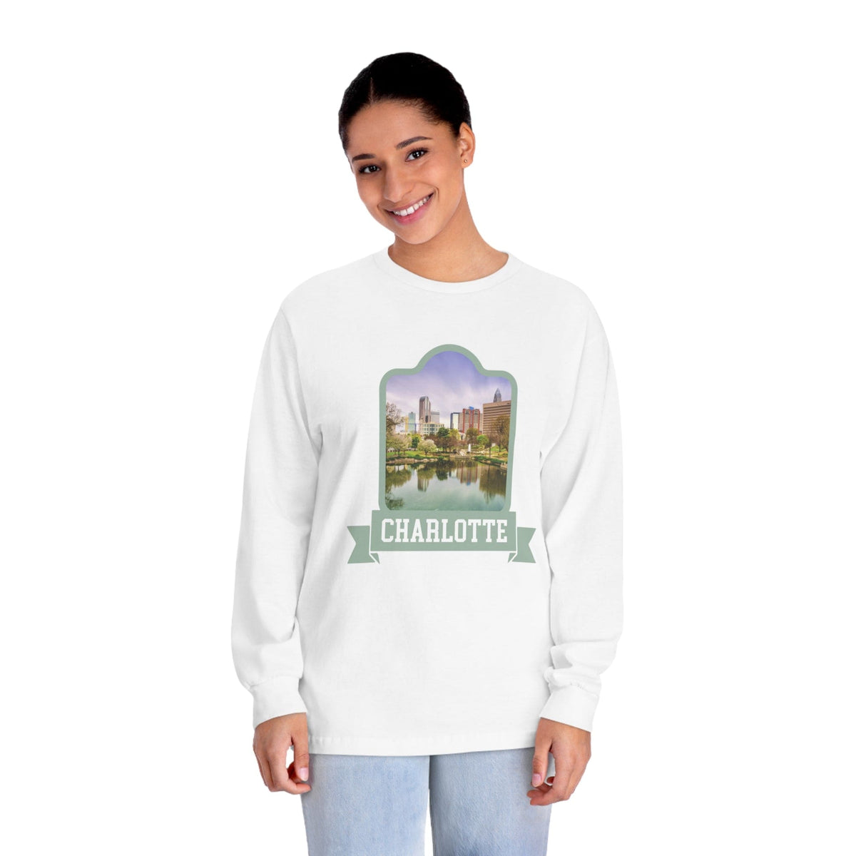 CHARLOTTE – Trendy Design, Premium Long Sleeve Tee
