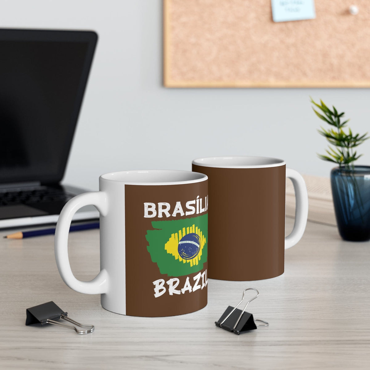 Brushstroke Brasília - Ceramic Mug