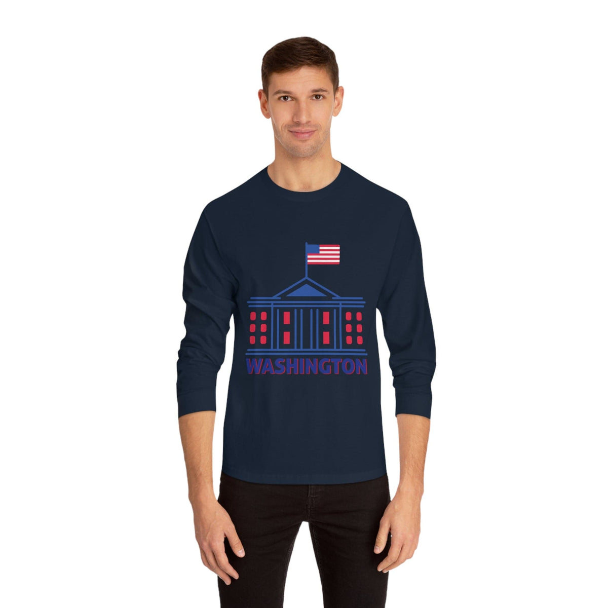 WASHINGTON – Trendy Design, Premium Long Sleeve Tee