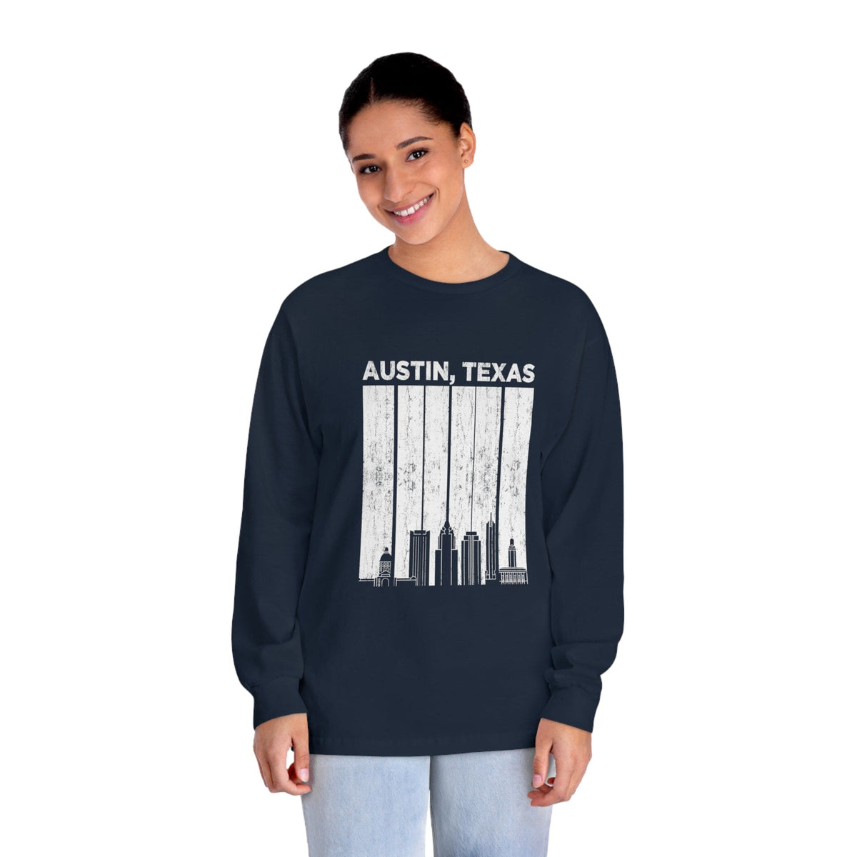 AUSTIN – Trendy Design, Premium Long Sleeve Tee