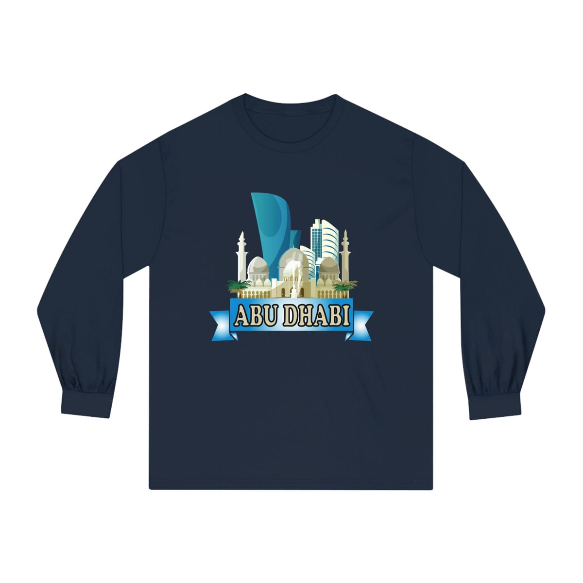 ABU DHABI – Trendy Design, Premium Long Sleeve Tee