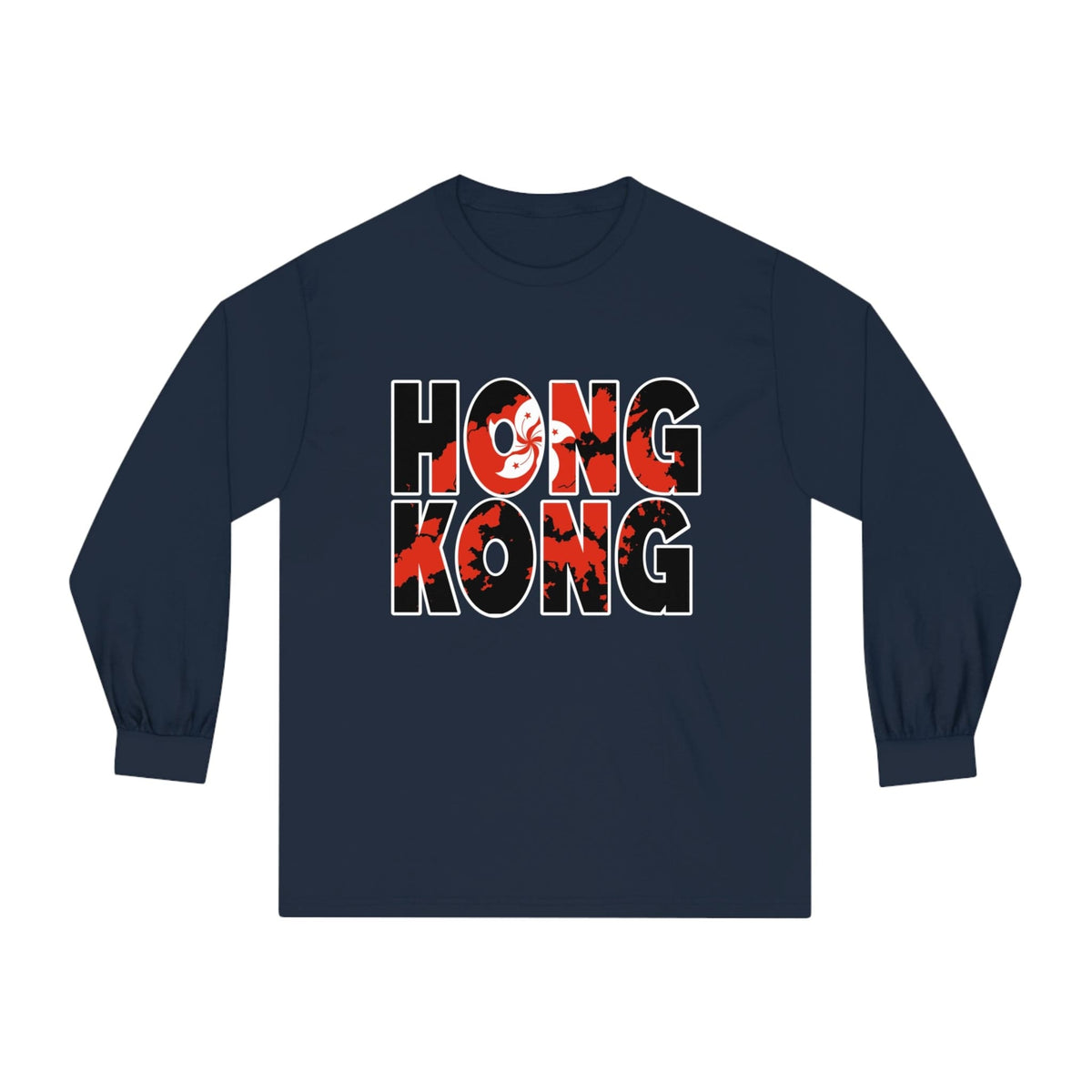 HONG KONG – Trendy Design, Premium Long Sleeve Tee