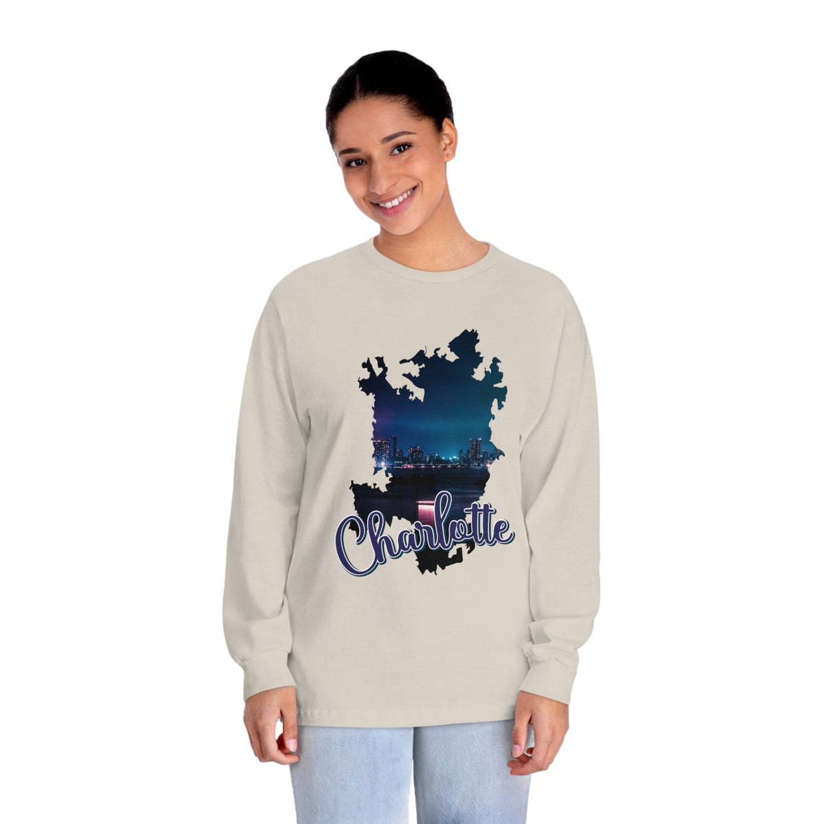 CHARLOTTE – Trendy Design, Premium Long Sleeve Tee