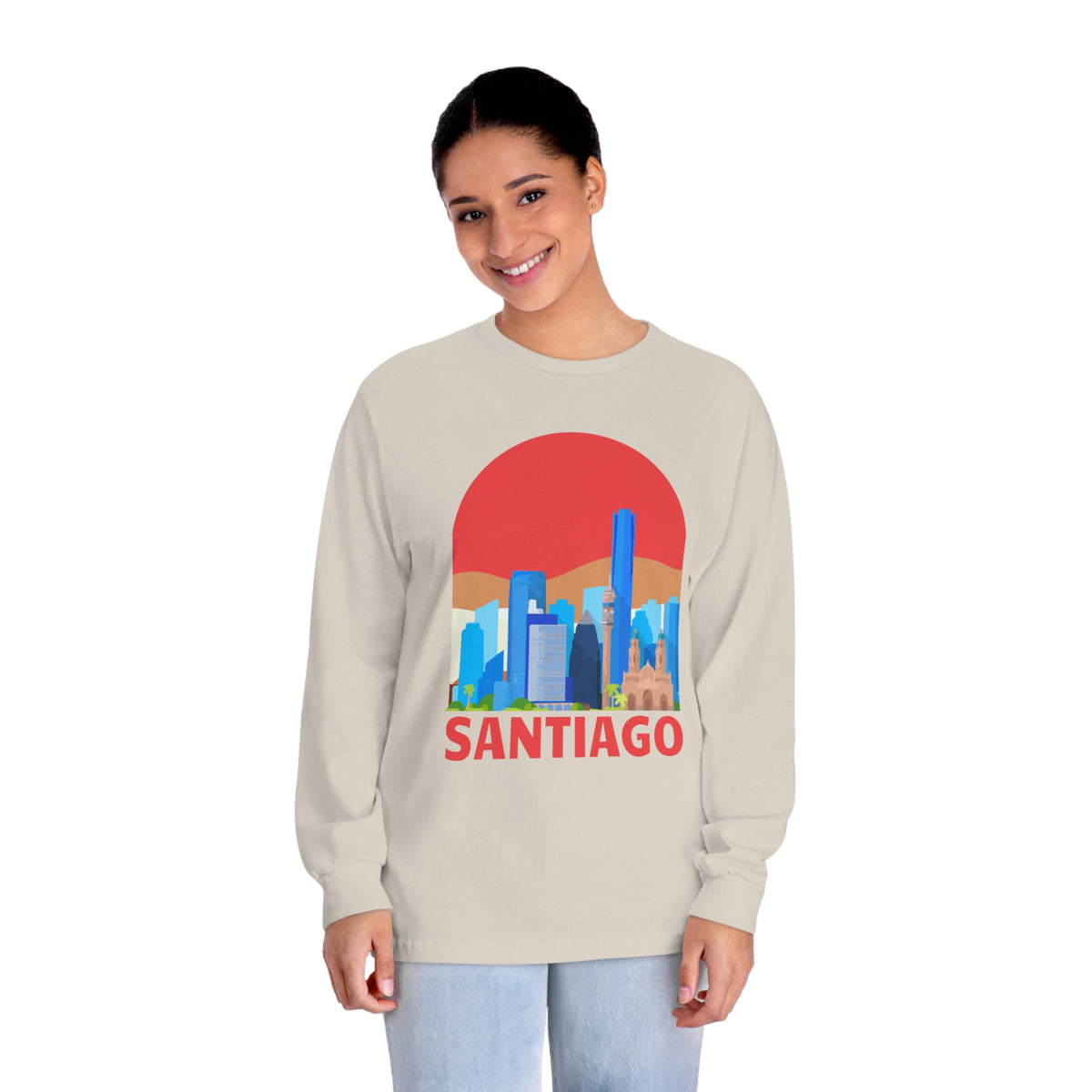 SANTIAGO – Trendy Design, Premium Long Sleeve Tee