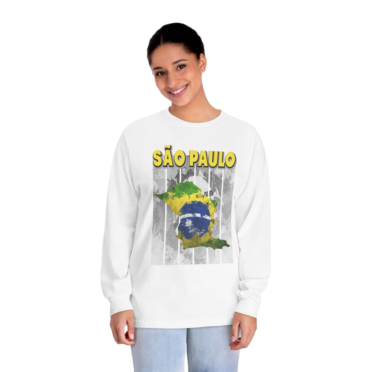 SAO PAULO – Trendy Design, Premium Long Sleeve Tee