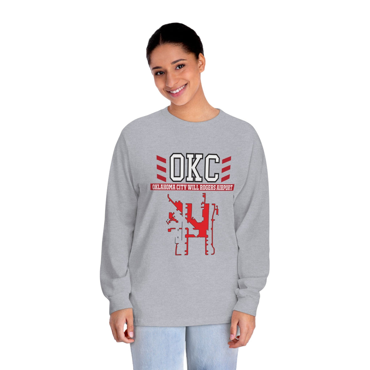 OKLAHOMA CITY – Trendy Design, Premium Long Sleeve Tee