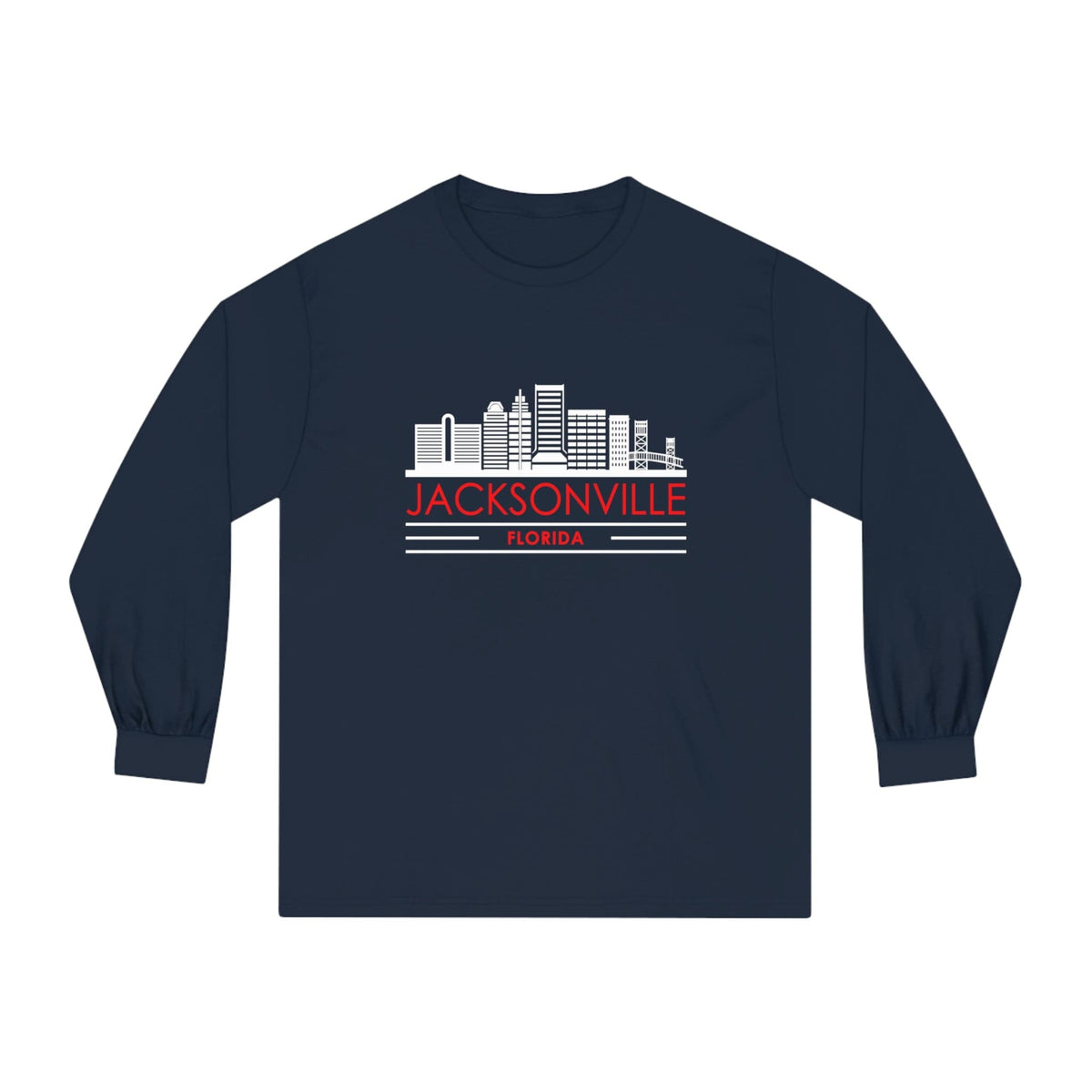 JACKSONVILLE – Trendy Design, Premium Long Sleeve Tee