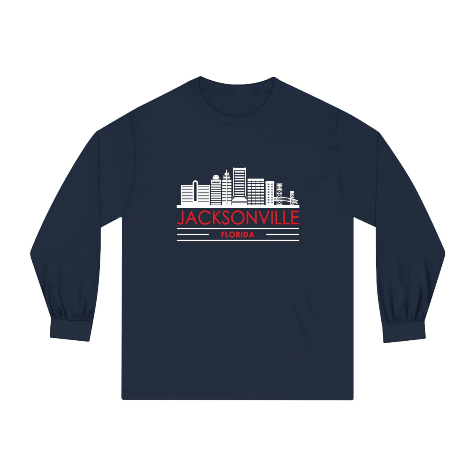 JACKSONVILLE – Trendy Design, Premium Long Sleeve Tee