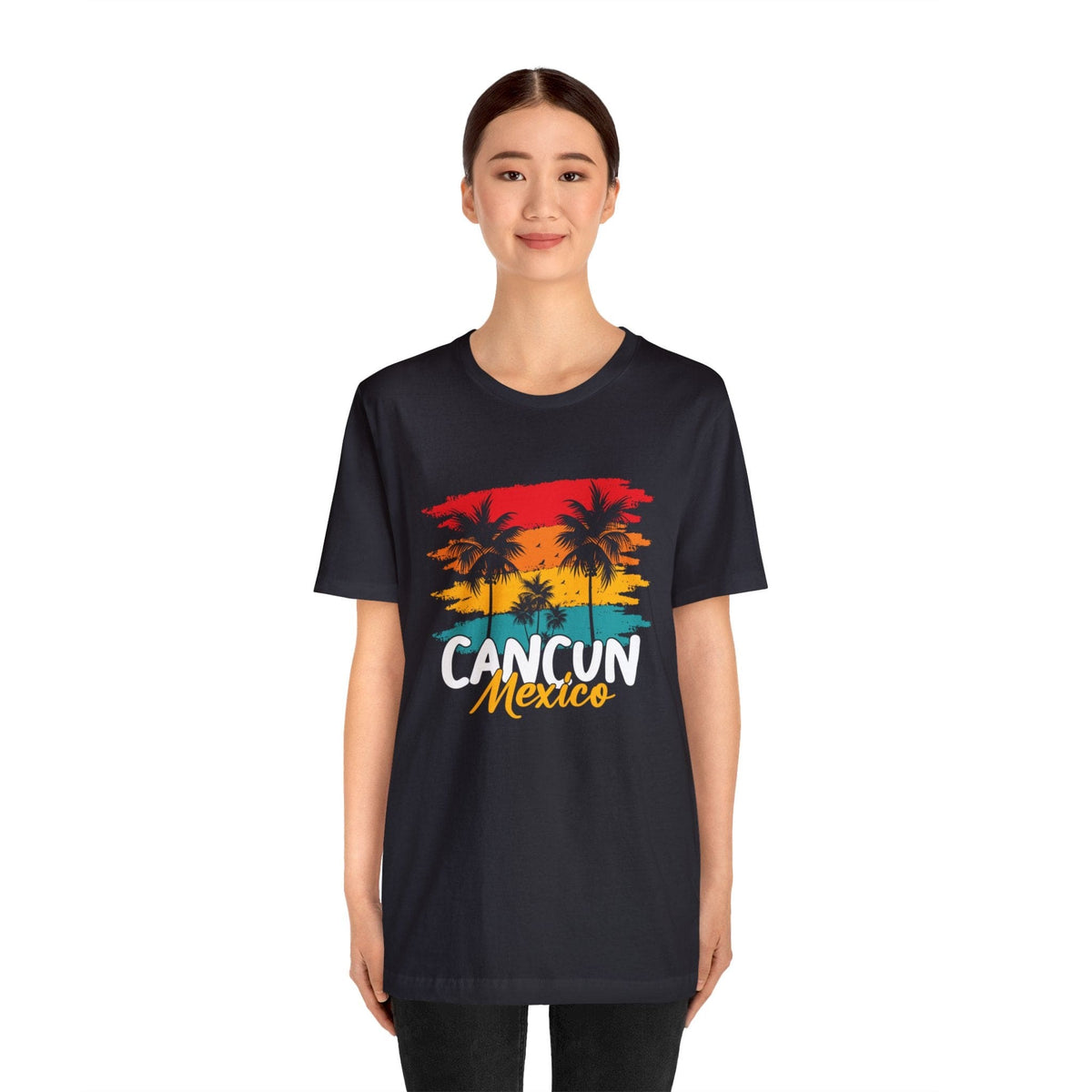 Retro Sunset Palm - Short Sleeve Tee