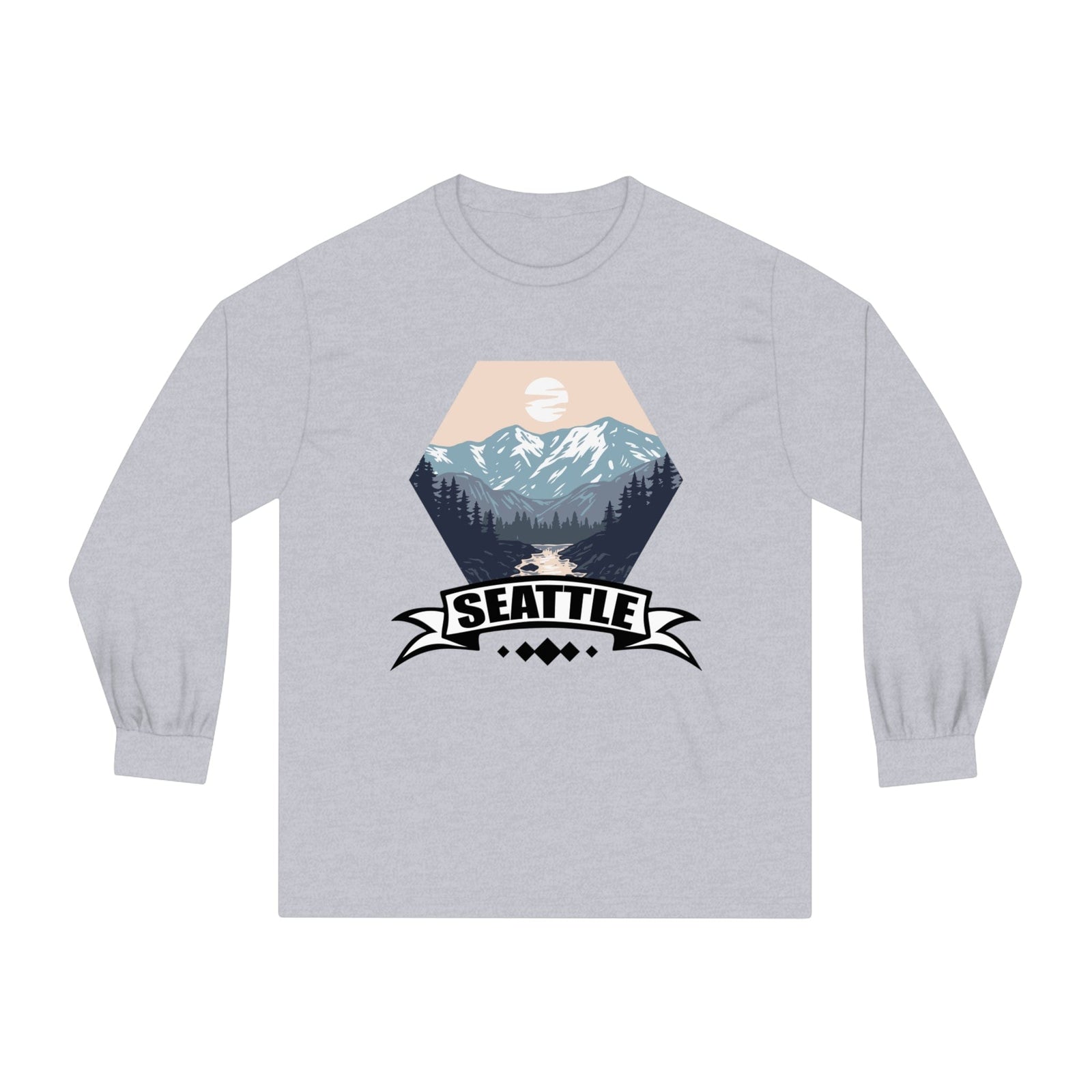 SEATTLE – Trendy Design, Premium Long Sleeve Tee
