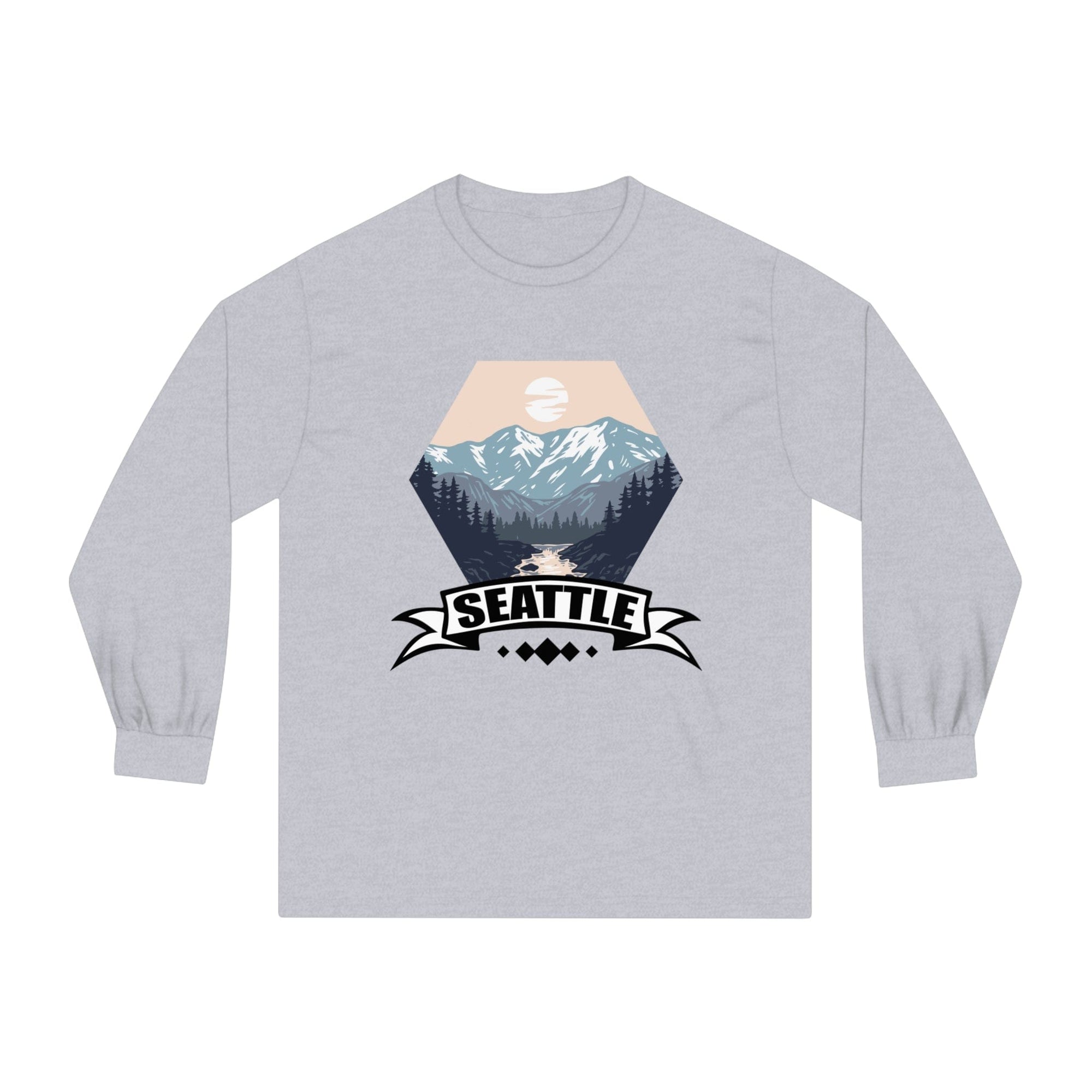 SEATTLE – Trendy Design, Premium Long Sleeve Tee