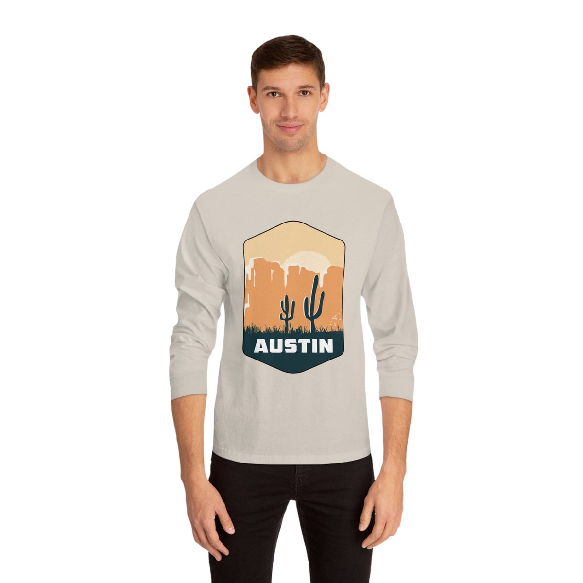 AUSTIN – Trendy Design, Premium Long Sleeve Tee