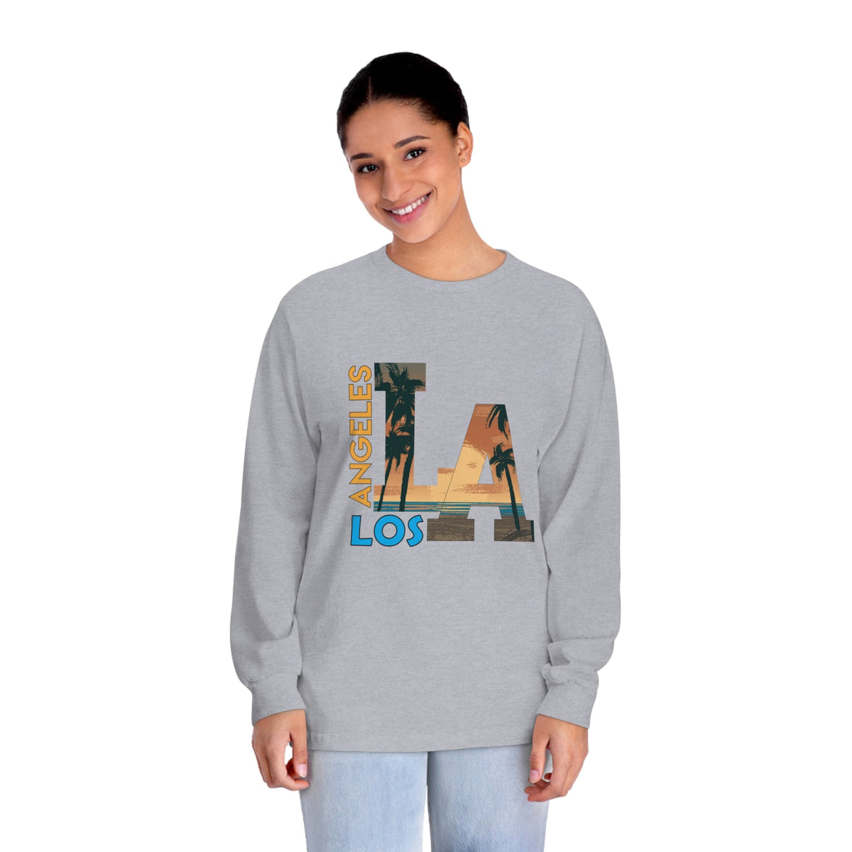 LOS ANGELES – Trendy Design, Premium Long Sleeve Tee