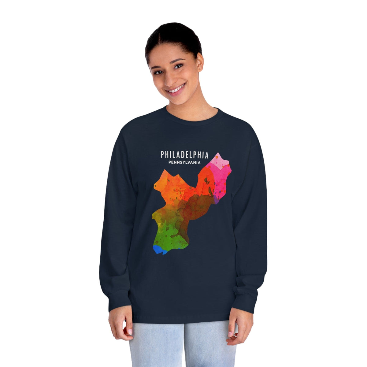 PHILADELPHIA – Trendy Design, Premium Long Sleeve Tee