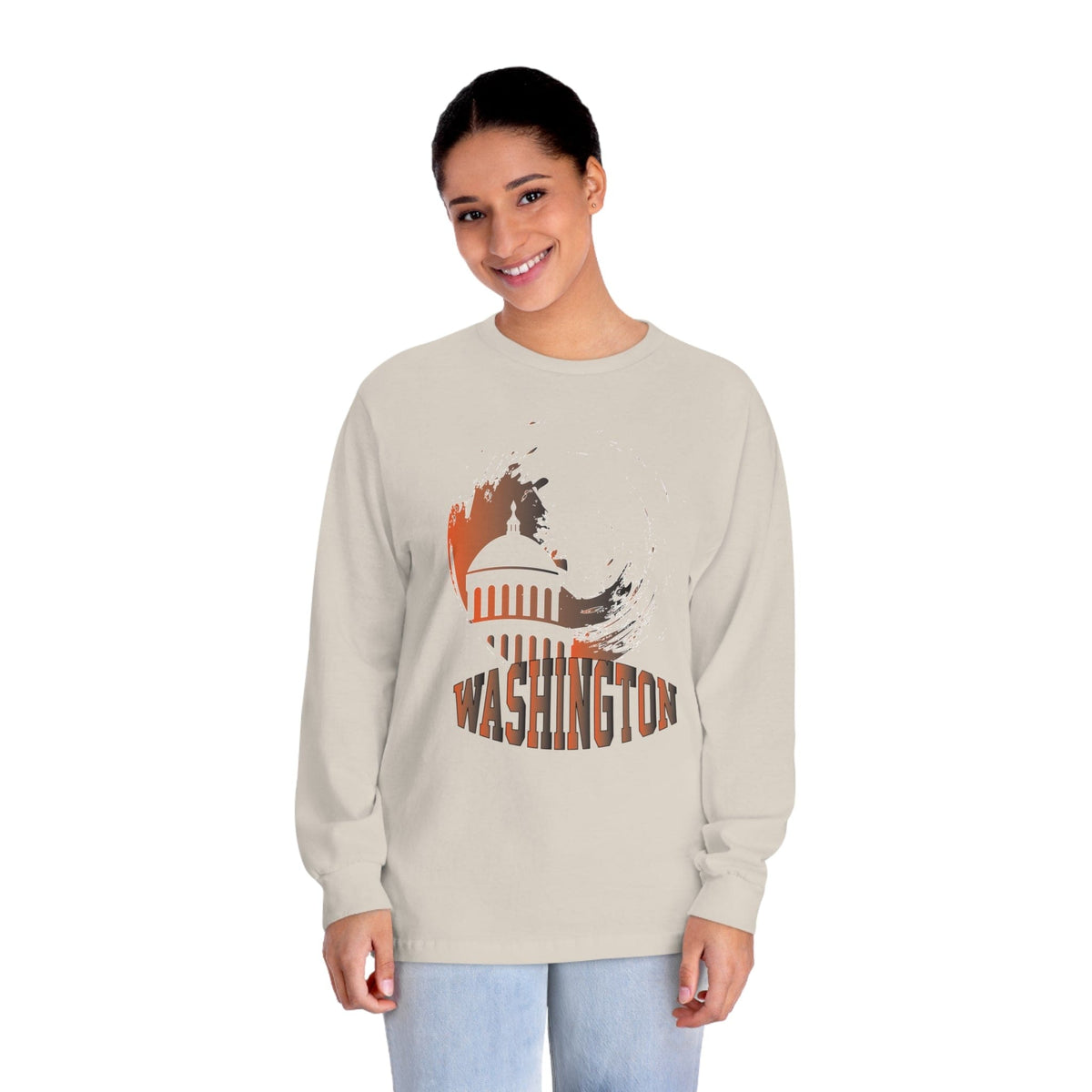 WASHINGTON – Trendy Design, Premium Long Sleeve Tee