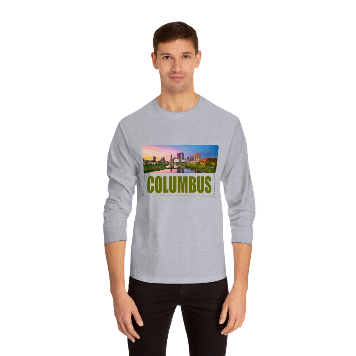 COLUMBUS – Trendy Design, Premium Long Sleeve Tee