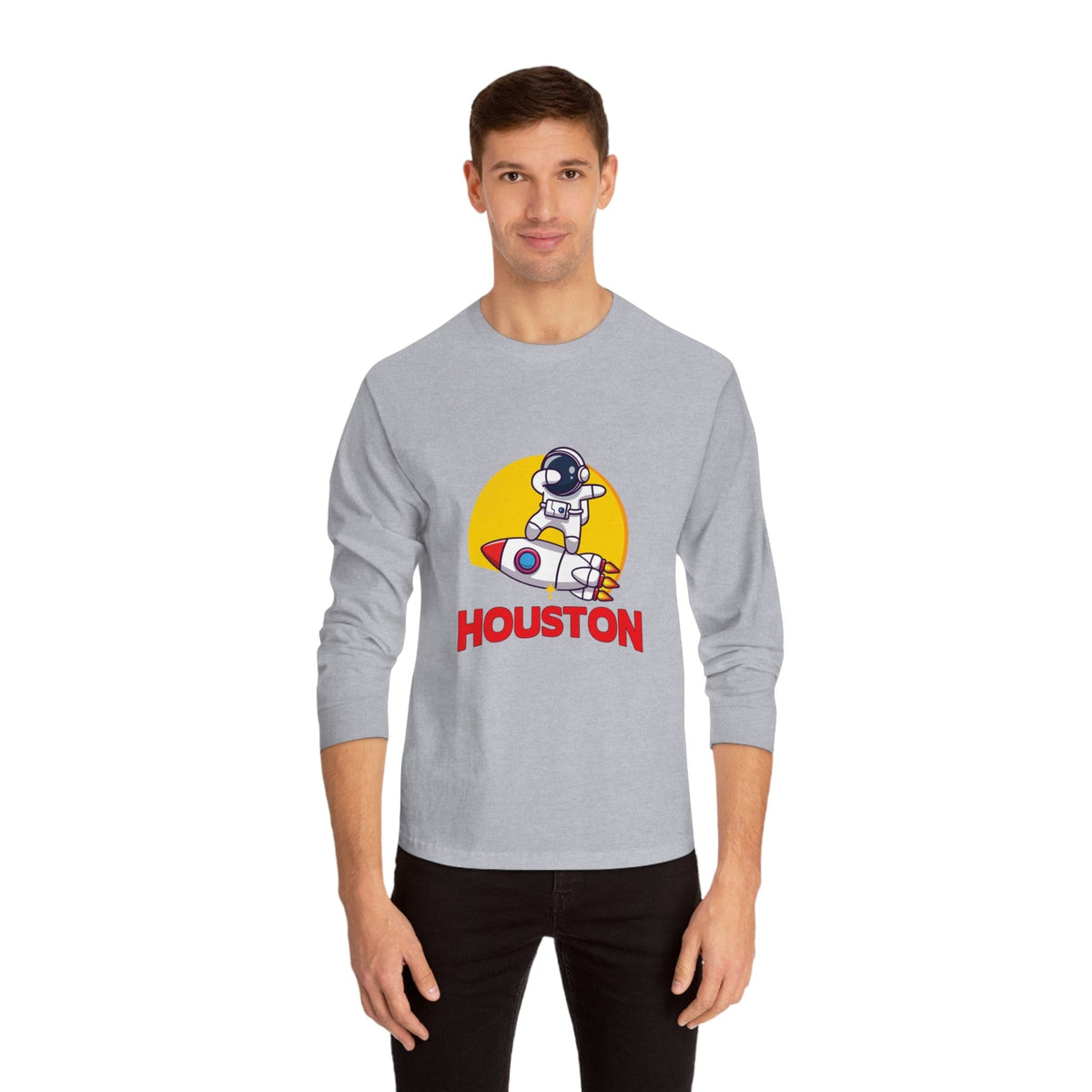 HOUSTON – Trendy Design, Premium Long Sleeve Tee
