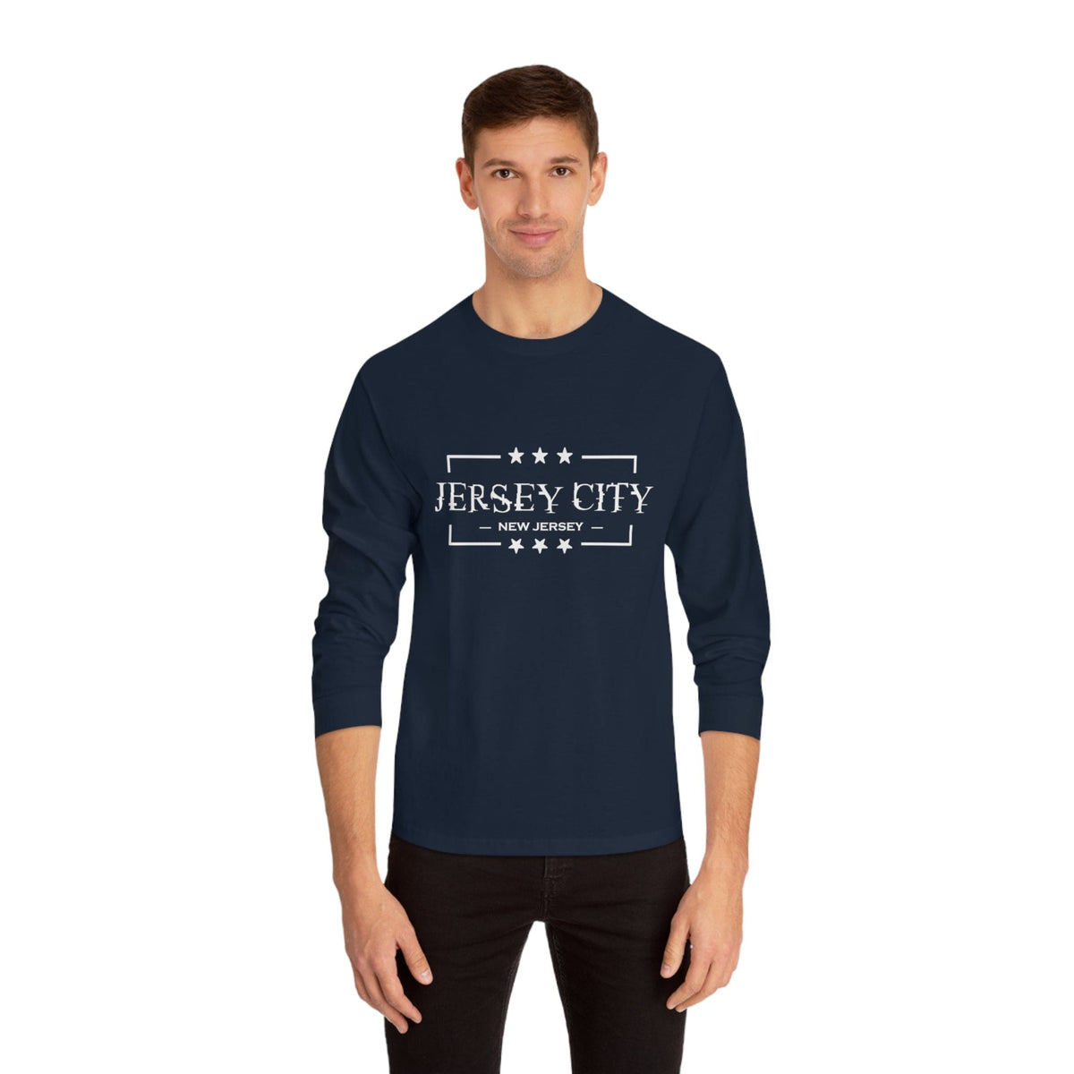JERSEY CITY – Trendy Design, Premium Long Sleeve Tee