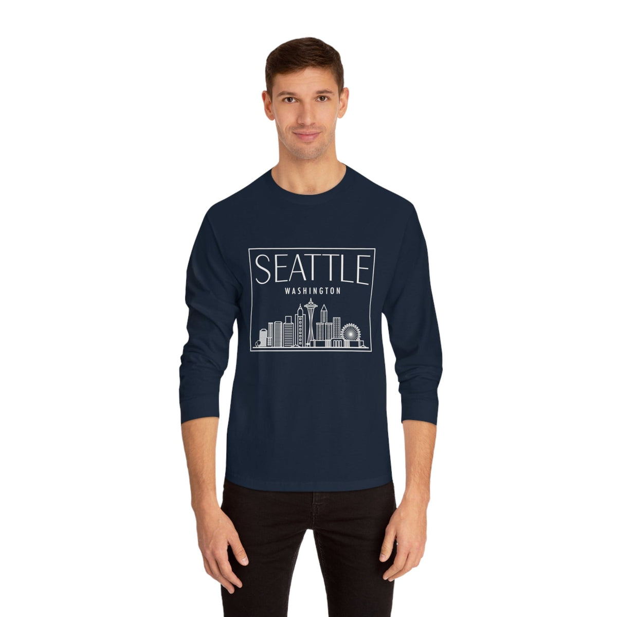 SEATTLE – Trendy Design, Premium Long Sleeve Tee