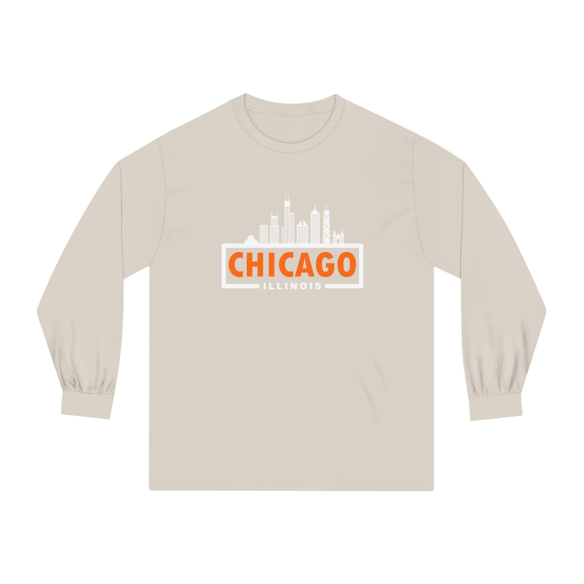 CHICAGO – Trendy Design, Premium Long Sleeve Tee