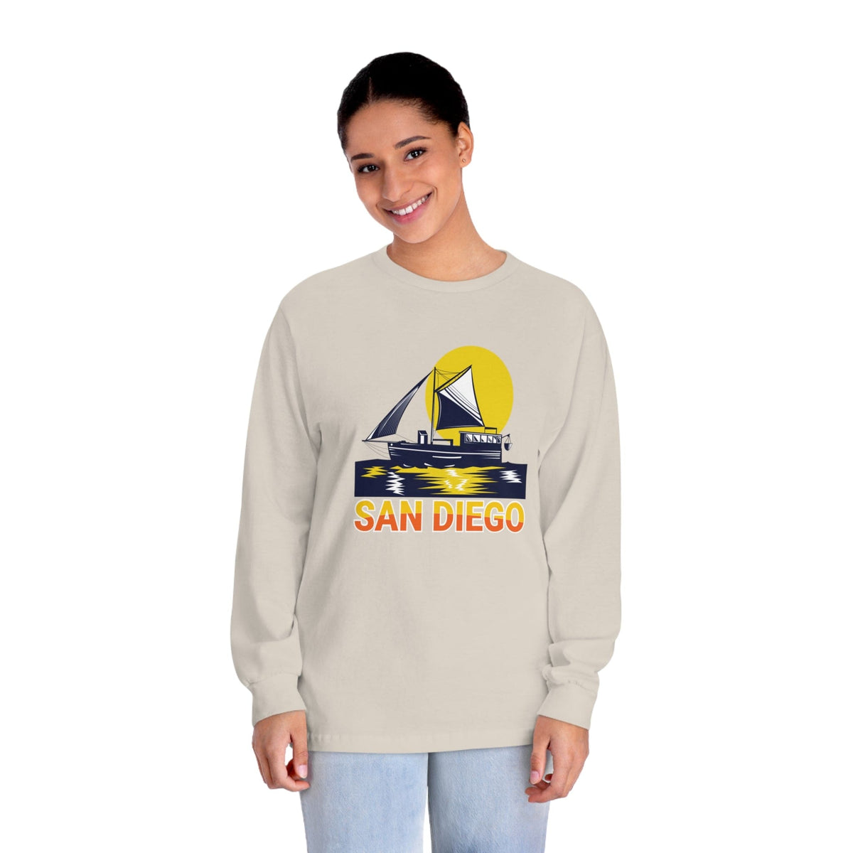 SAN DIEGO – Trendy Design, Premium Long Sleeve Tee