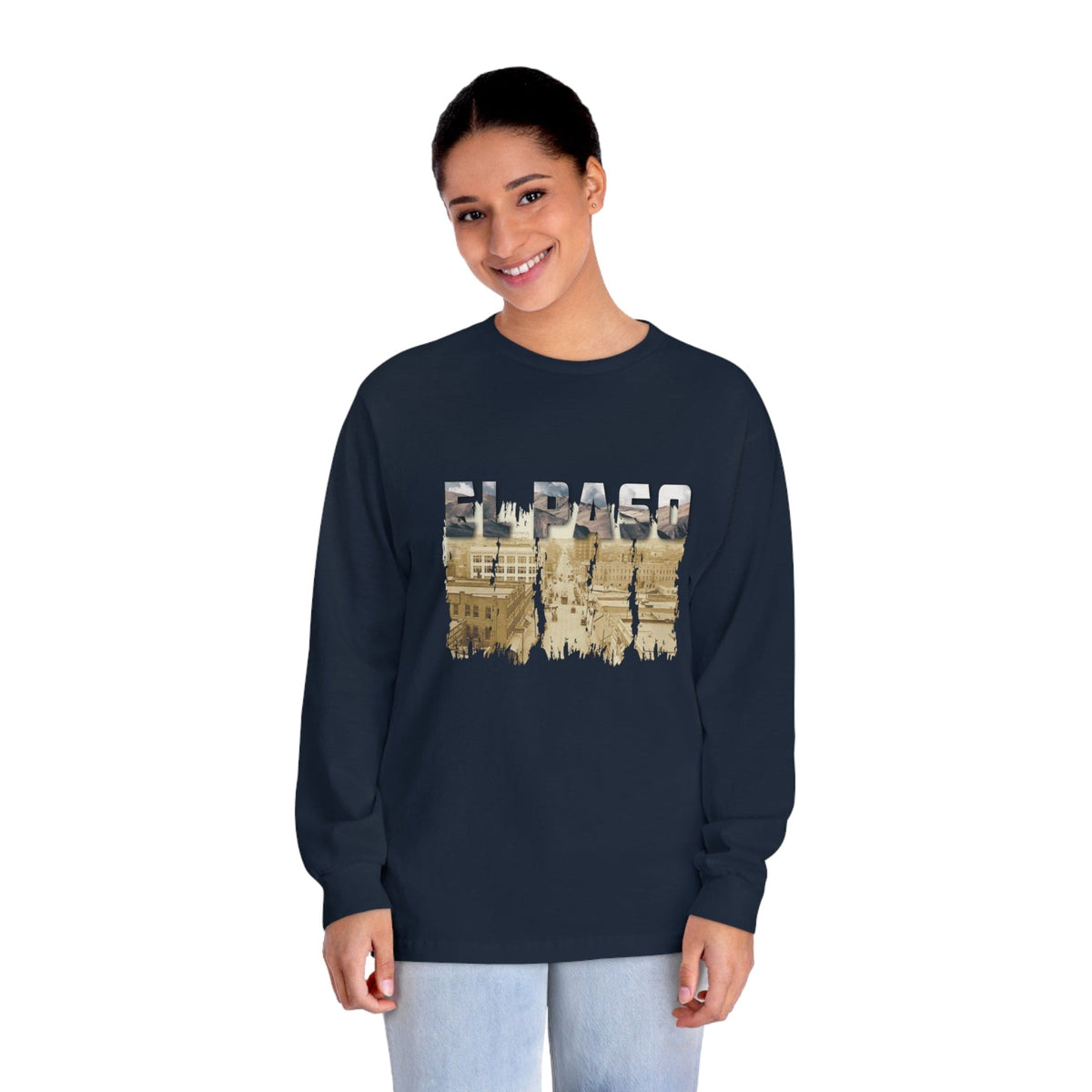 EL PASO – Trendy Design, Premium Long Sleeve Tee