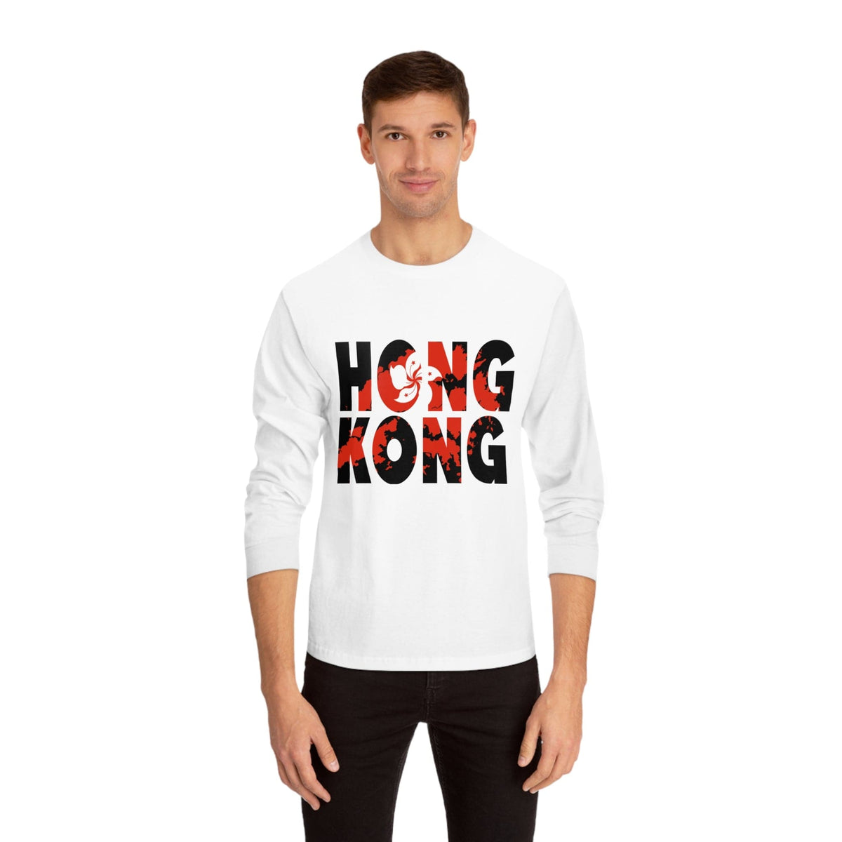 HONG KONG – Trendy Design, Premium Long Sleeve Tee