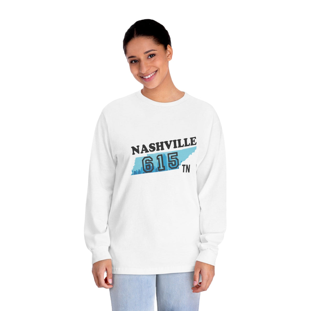 NASHVILLE – Trendy Design, Premium Long Sleeve Tee