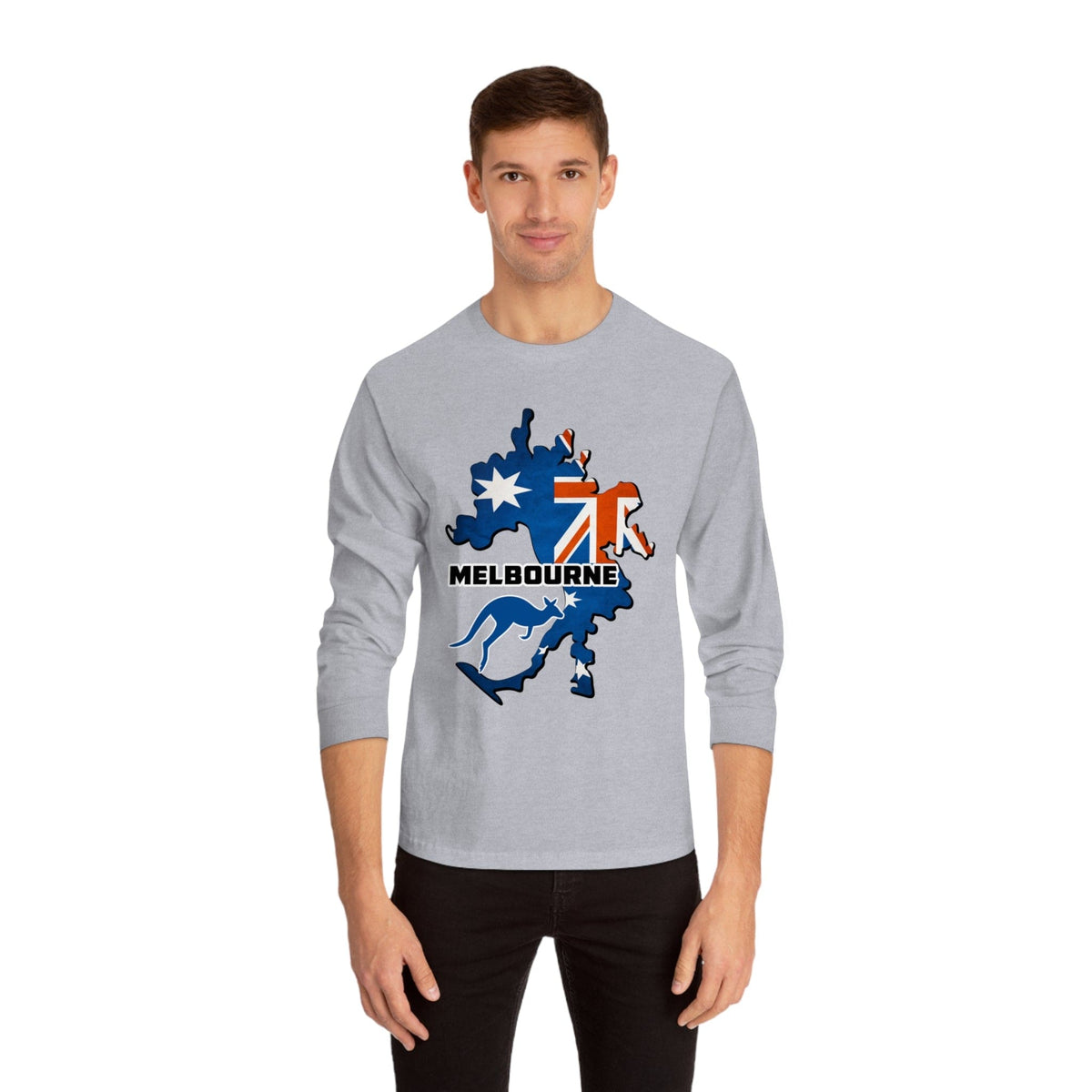 MELBOURNE – Trendy Design, Premium Long Sleeve Tee