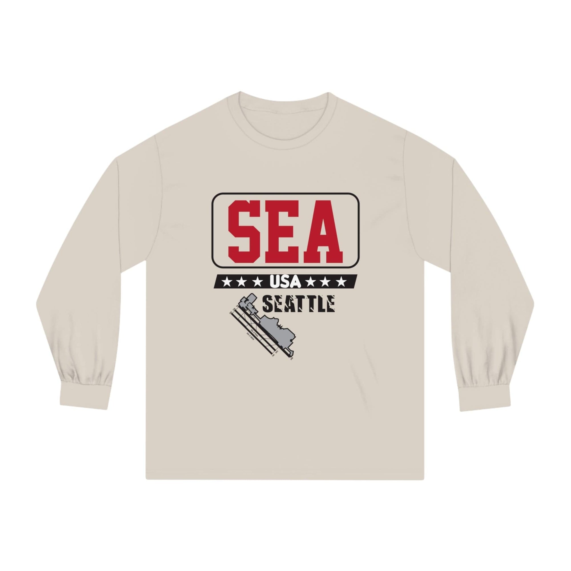 SEATTLE – Trendy Design, Premium Long Sleeve Tee