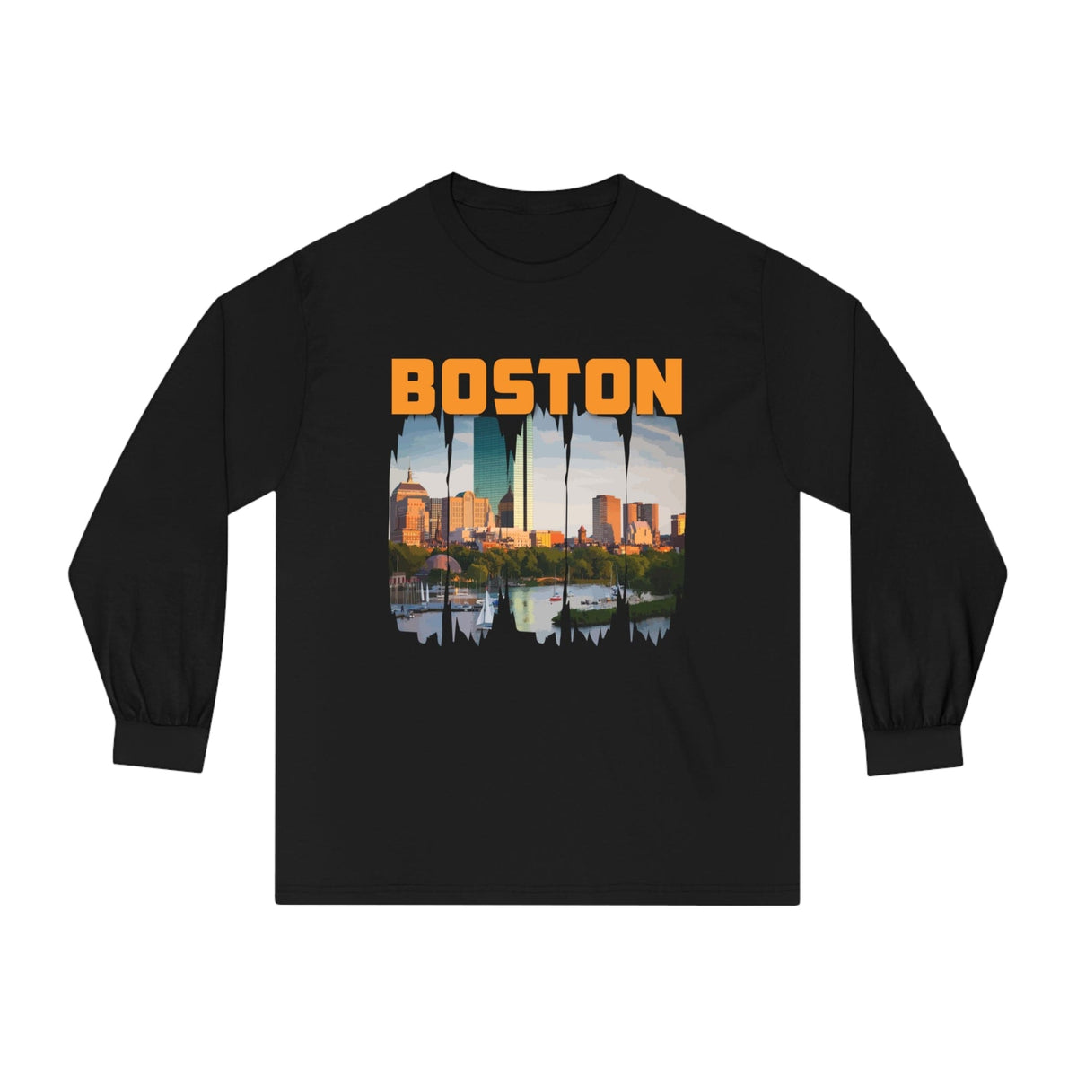 BOSTON – Trendy Design, Premium Long Sleeve Tee