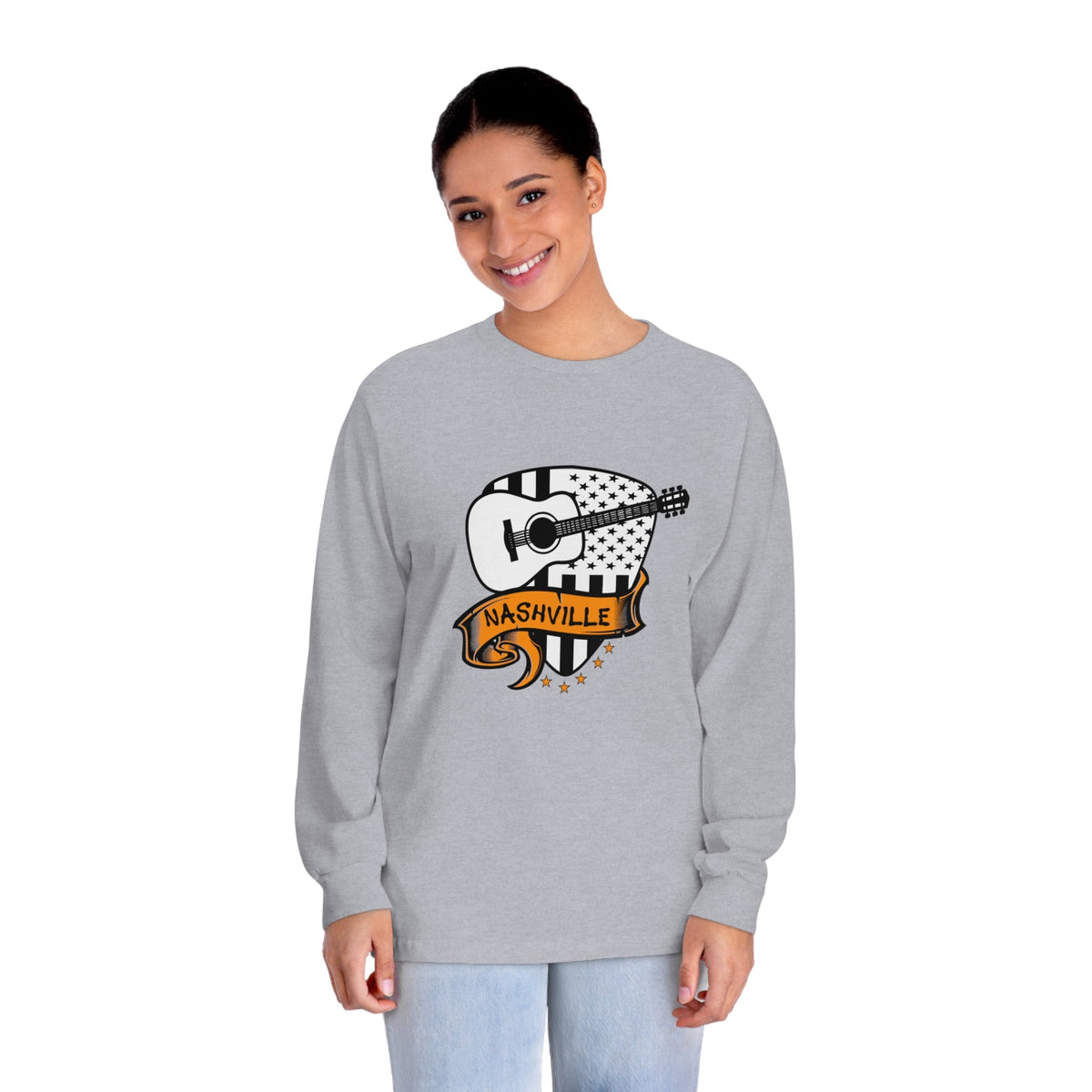 NASHVILLE – Trendy Design, Premium Long Sleeve Tee
