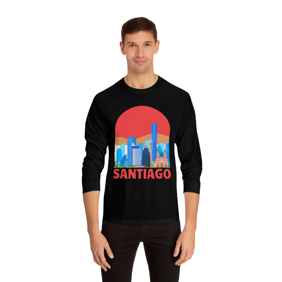 SANTIAGO – Trendy Design, Premium Long Sleeve Tee
