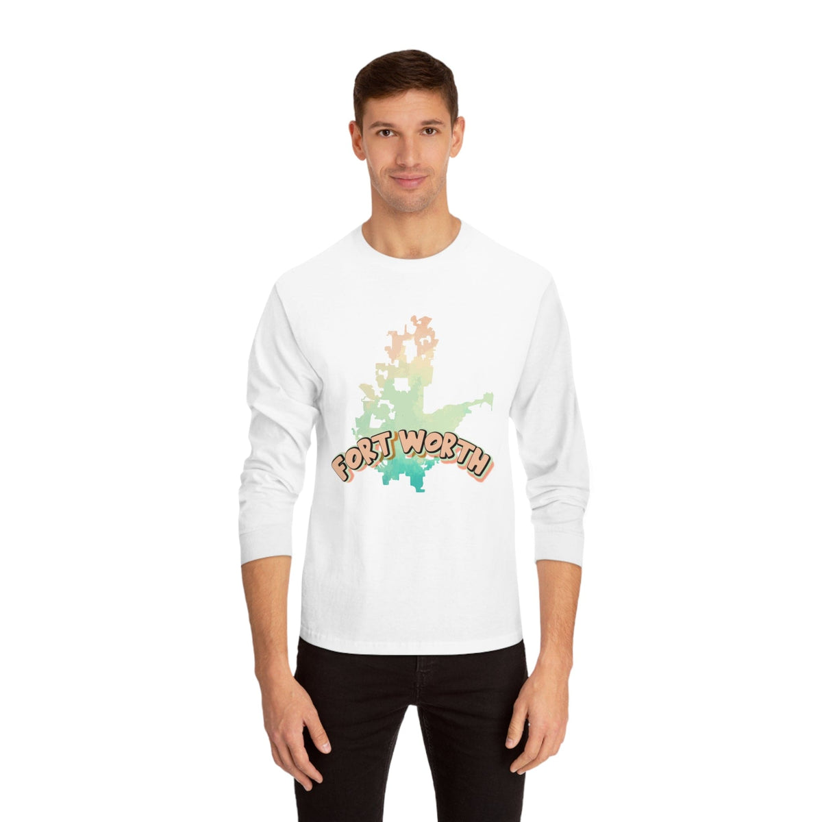 FORT WORTH – Trendy Design, Premium Long Sleeve Tee