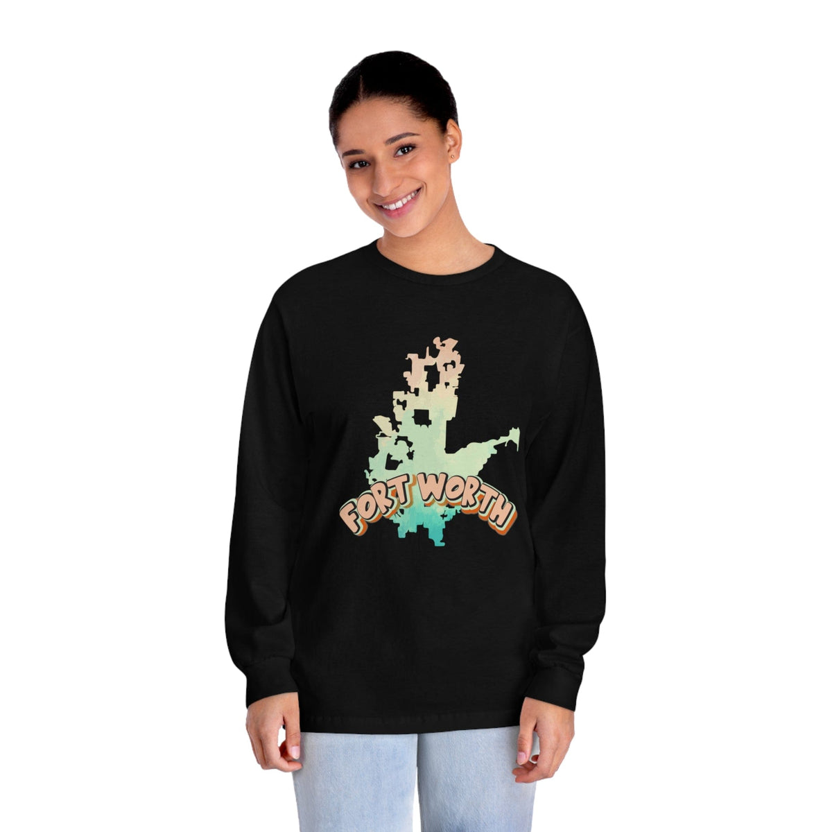 FORT WORTH – Trendy Design, Premium Long Sleeve Tee