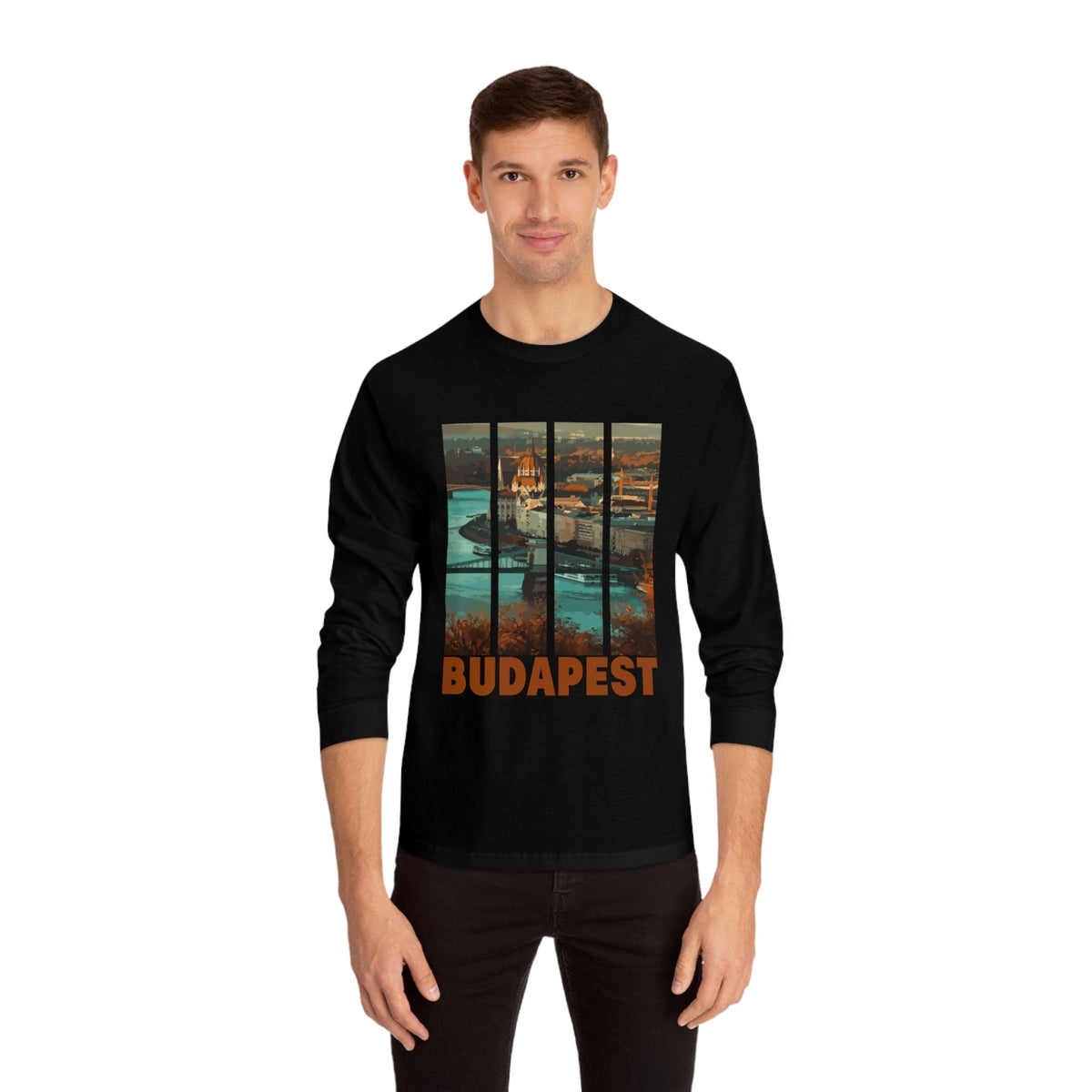 BUDAPEST – Trendy Design, Premium Long Sleeve Tee