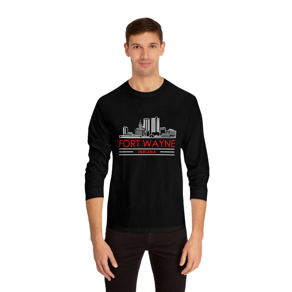 FORT WAYNE – Trendy Design, Premium Long Sleeve Tee