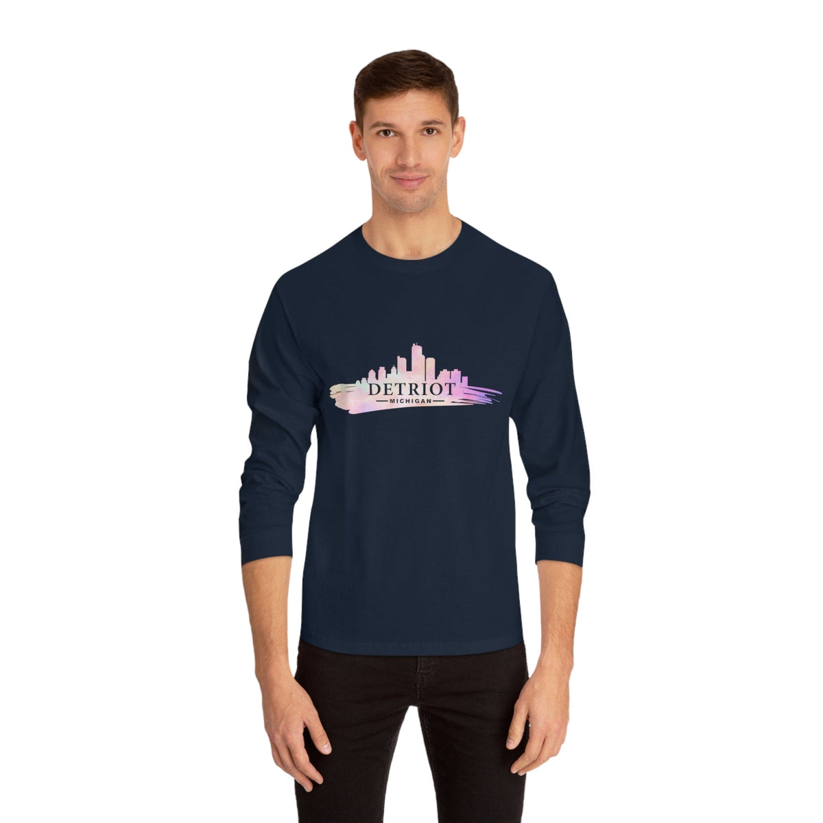 DETRIOT – Trendy Design, Premium Long Sleeve Tee