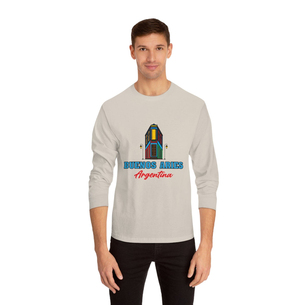 Retro Buenos Aires Landmark - Long Sleeve Tee