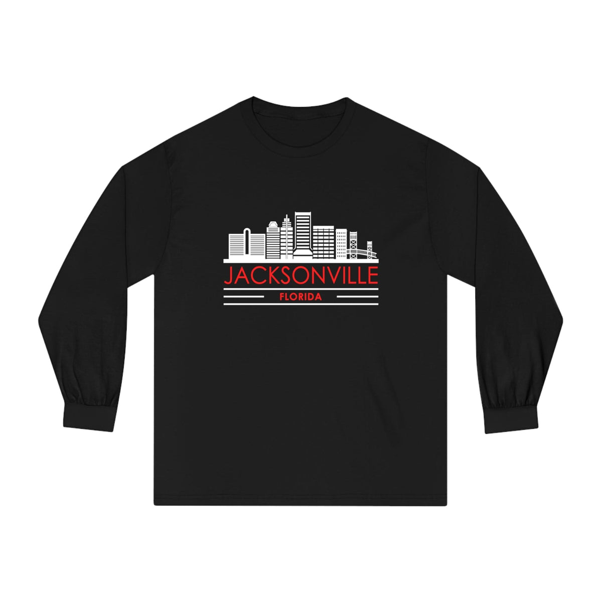 JACKSONVILLE – Trendy Design, Premium Long Sleeve Tee