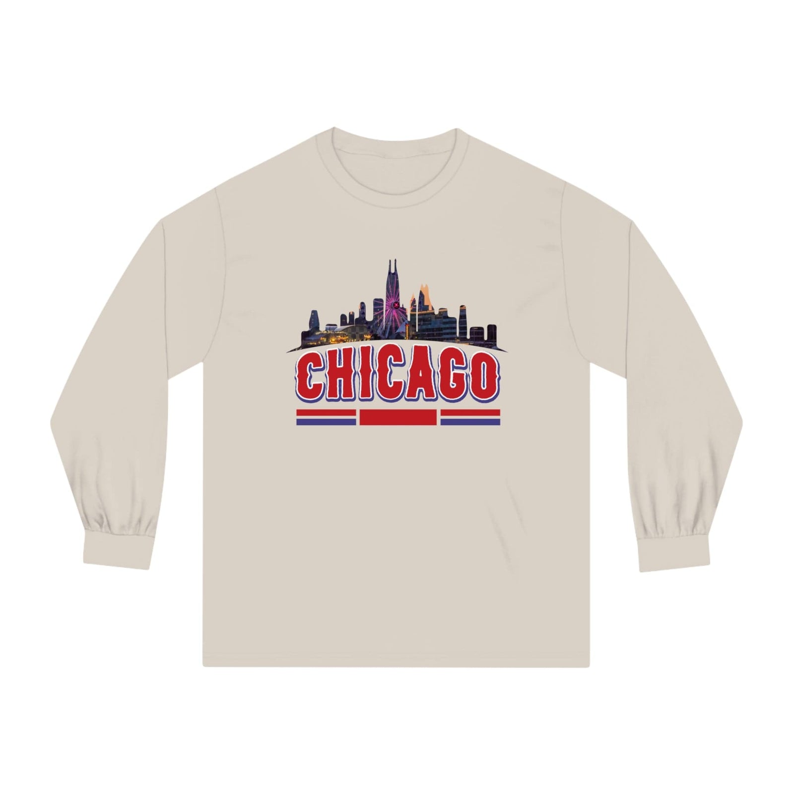 CHICAGO – Trendy Design, Premium Long Sleeve Tee