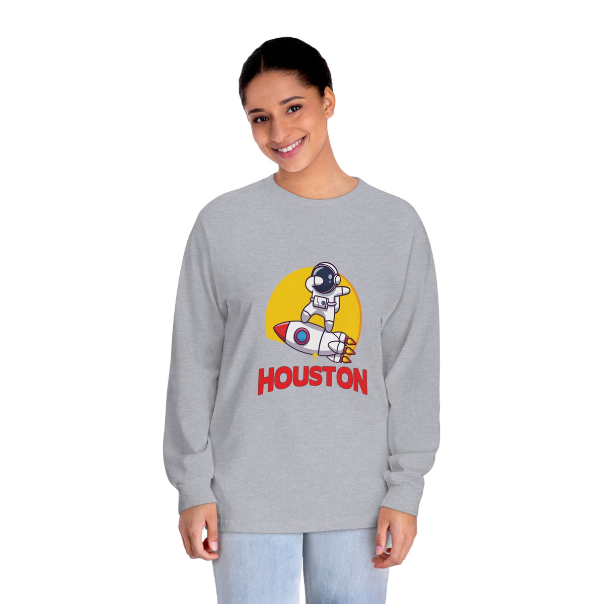 HOUSTON – Trendy Design, Premium Long Sleeve Tee